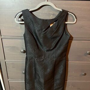 White House Black Market Elegant Black Asymmetrical Dress
